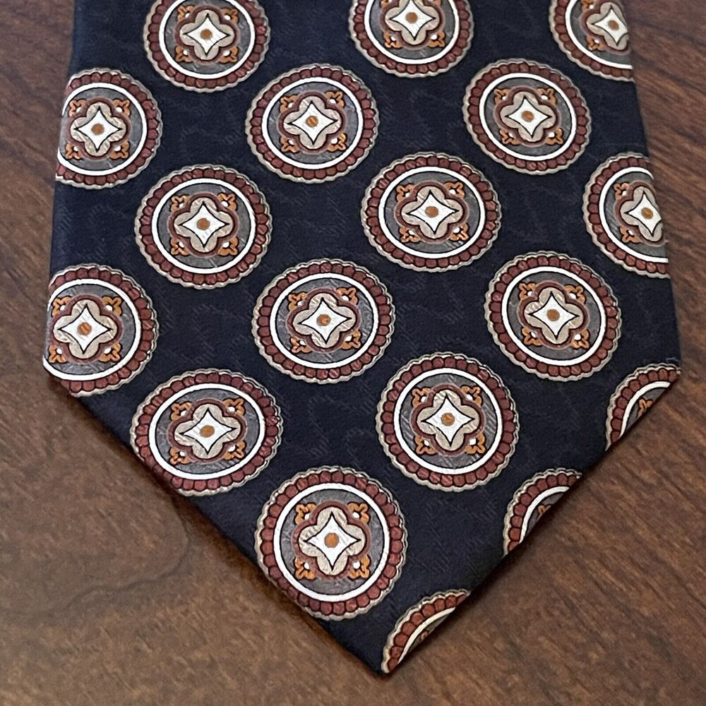 Jos. A. Bank Executive Collection Black Silk Men’s Neck Tie Made In China Long